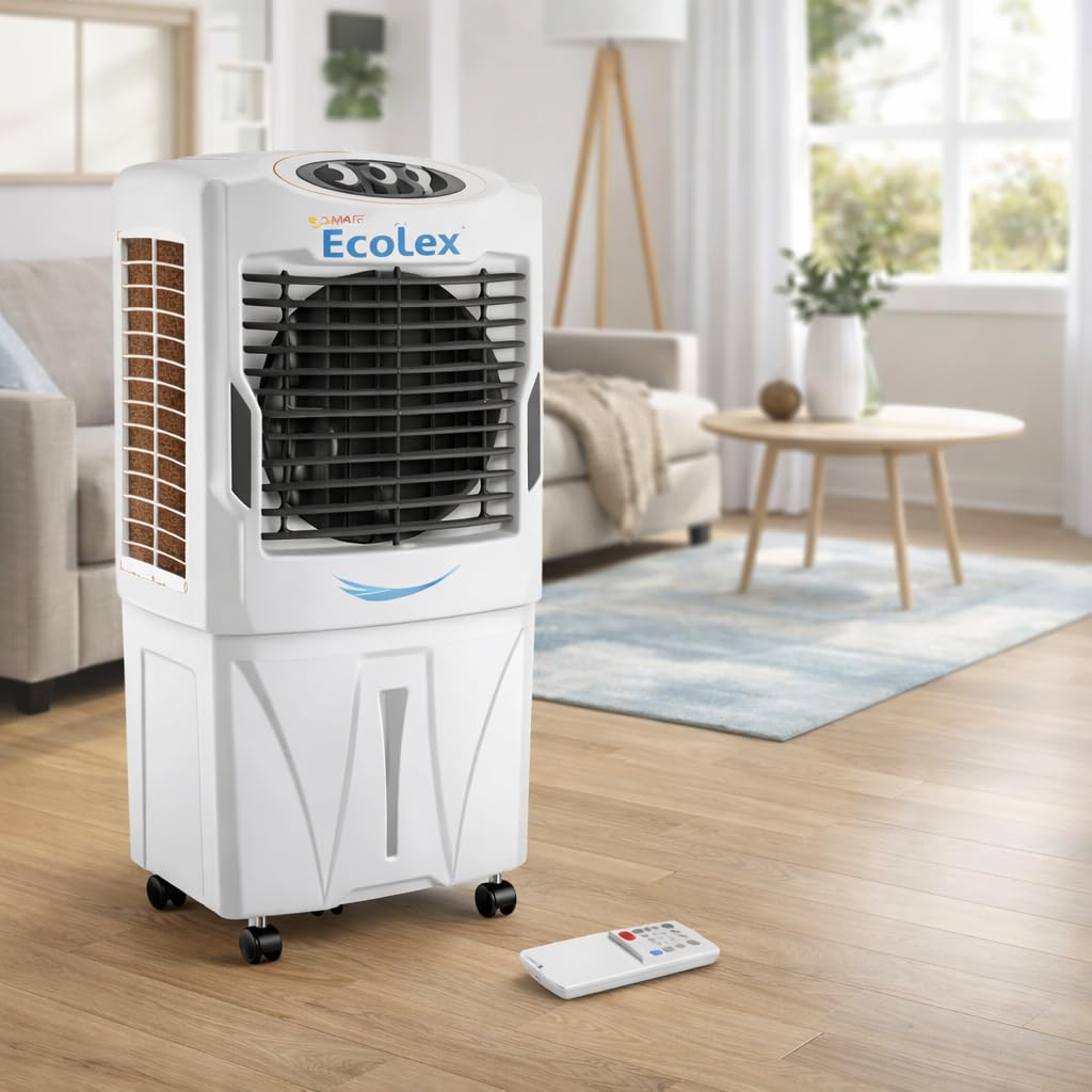 Ecolex Carnival 90 Desert Air Cooler, 90 Litre, 3-Side Honeycomb